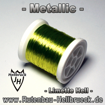 Bindegarn Metallic - Stärke: -C- Farbe: Limette Hell